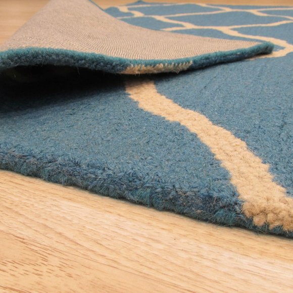 Moroccan Oasis Hand-Tufted Wool Rug - Picture 3 of 4